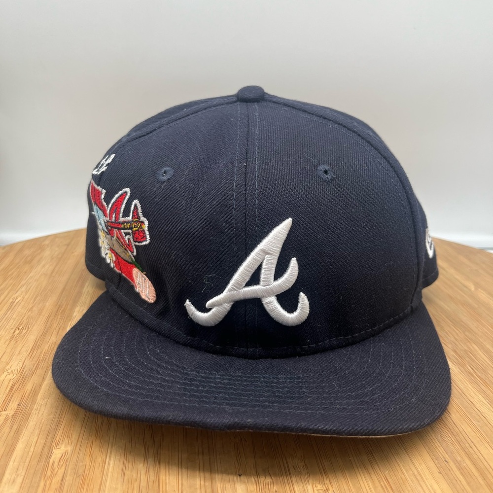 New Era MLB Atlanta Braves 59Fifty Greetings From The ATL Fitted Hat Size 7 1/4.